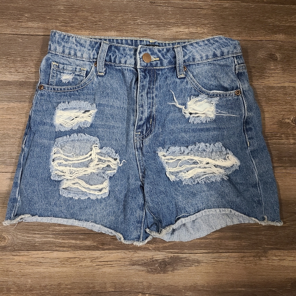 High-Waisted Jean Shorts